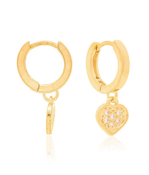 GOLD EARRING WITH ZIRCONIA