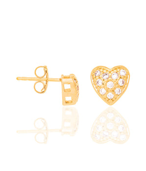GOLD EARRING WITH ZIRCONIA