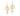 GOLD KID'S EARRING WITH CRYSTAL
