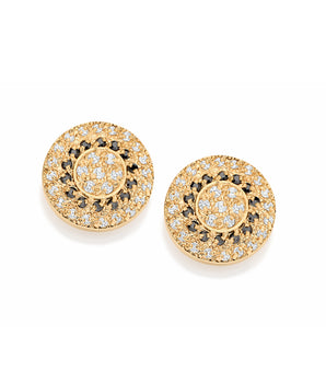 GOLD EARRING WITH ZIRCONIA