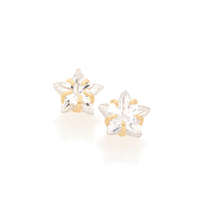 GOLD EARRING WITH ZIRCONIA