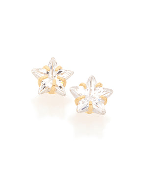GOLD EARRING WITH ZIRCONIA