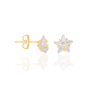 GOLD EARRING WITH ZIRCONIA