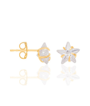 GOLD EARRING WITH ZIRCONIA