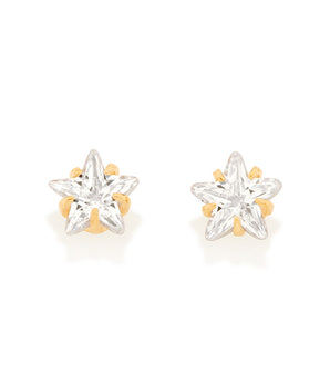 GOLD KID'S EARRING WITH ZIRCONIA