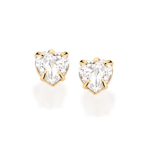GOLD KID'S EARRING WITH ZIRCONIA
