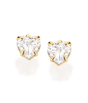 GOLD KID'S EARRING WITH ZIRCONIA