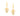 GOLD EARRING WITH ZIRCONIA