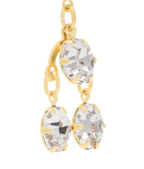 GOLD EARRING WITH CRYSTAL