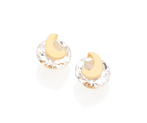 GOLD EARRING WITH CRYSTAL