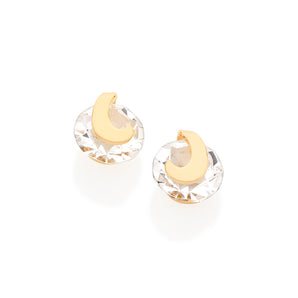 GOLD EARRING WITH CRYSTAL