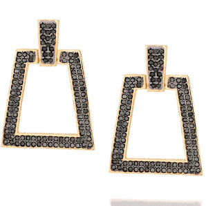 GOLD EARRING WITH ZIRCONIA