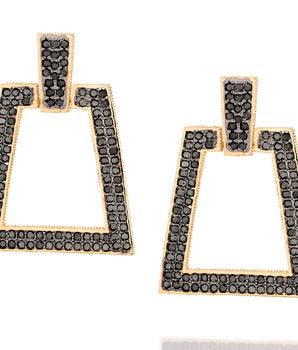 GOLD EARRING WITH ZIRCONIA