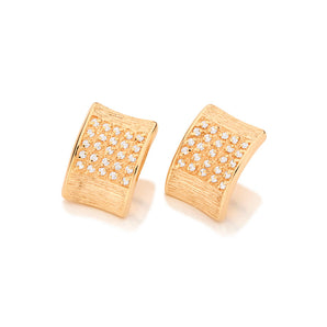 GOLD EARRING WITH ZIRCONIA