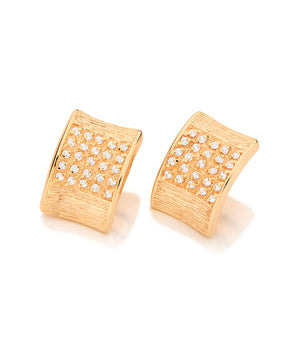 GOLD EARRING WITH ZIRCONIA