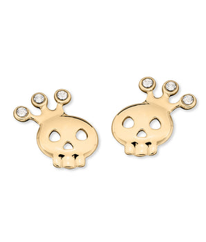 GOLD EARRING WITH CRYSTAL