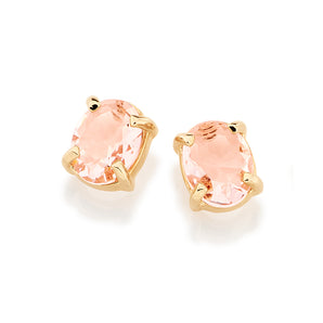GOLD EARRING WITH CRYSTAL