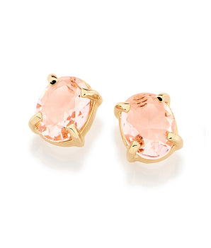 GOLD EARRING WITH CRYSTAL