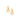 GOLD EARRING WITH ZIRCONIA