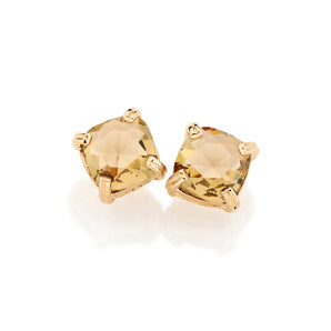 GOLD EARRING WITH CRYSTAL