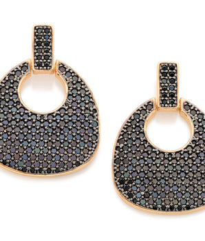 GOLD EARRING WITH ZIRCONIA