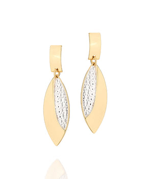 GOLD EARRING WITH ZIRCONIA