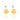 GOLD EARRING WITH CRYSTAL AND ZIRCONIA