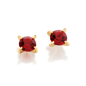 GOLD EARRING WITH CRYSTAL