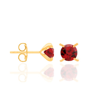 GOLD EARRING WITH CRYSTAL