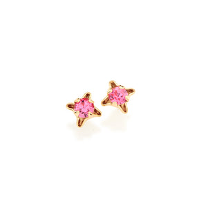 GOLD EARRING WITH CRYSTAL