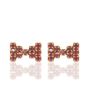 GOLD EARRING WITH CRYSTAL