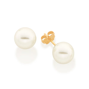 GOLD EARRING WITH PEARL