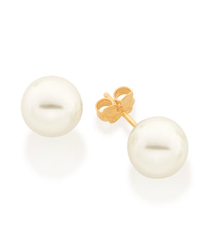 GOLD EARRING WITH PEARL