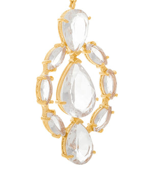 GOLD EARRING WITH CRYSTAL