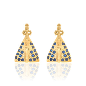 GOLD EARRING WITH ZIRCONIA