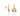 GOLD EARRING WITH ZIRCONIA