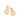 GOLD EARRING WITH ZIRCONIA