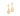 GOLD EARRING WITH CRYSTAL AND ZIRCONIA