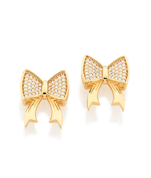 GOLD EARRING WITH ZIRCONIA