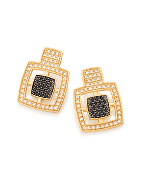 GOLD EARRING WITH ZIRCONIA