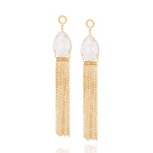 GOLD EARRING WITH STONE