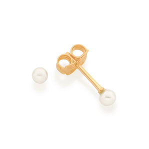 GOLD PLATED EARRING WITH PEARL