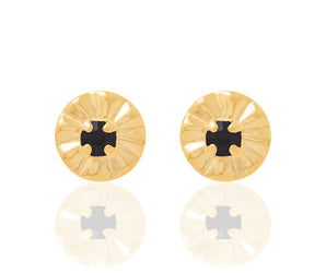 GOLD EARRING WITH CRYSTAL