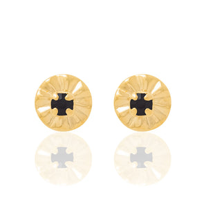 GOLD EARRING WITH CRYSTAL