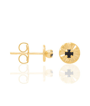 GOLD EARRING WITH CRYSTAL