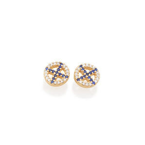 GOLD EARRING WITH ZIRCONIA