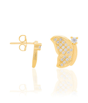 GOLD EARRING WITH ZIRCONIA