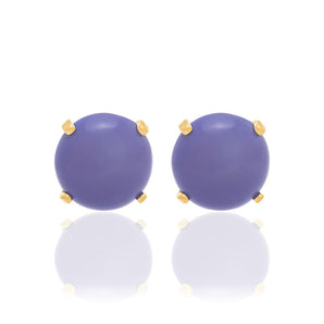GOLD EARRING WITH STONE