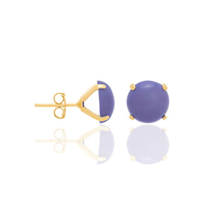 GOLD EARRING WITH STONE