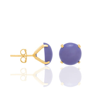 GOLD EARRING WITH STONE